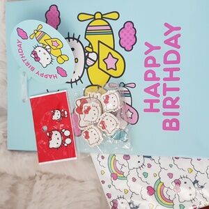 Hello Kitty Bundle! Napkins, gift bag, erasers! Perfect for gifting!